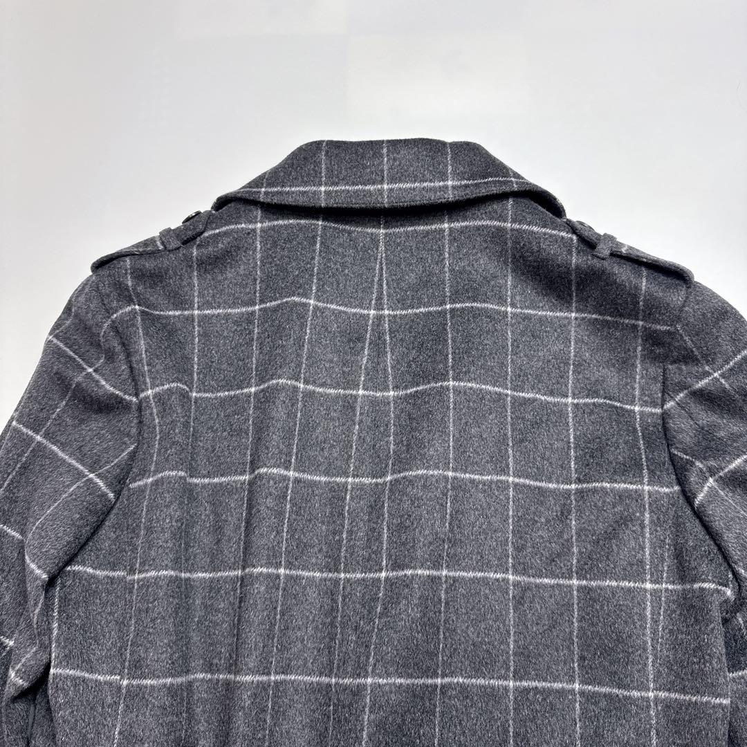 【極美品】トゥモローランド　ウィンドウペン　格子柄　ウールカシミヤトレンチコート