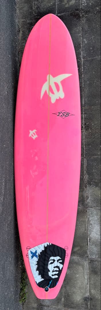ピンク ミットレングス・サーフボード 7'2