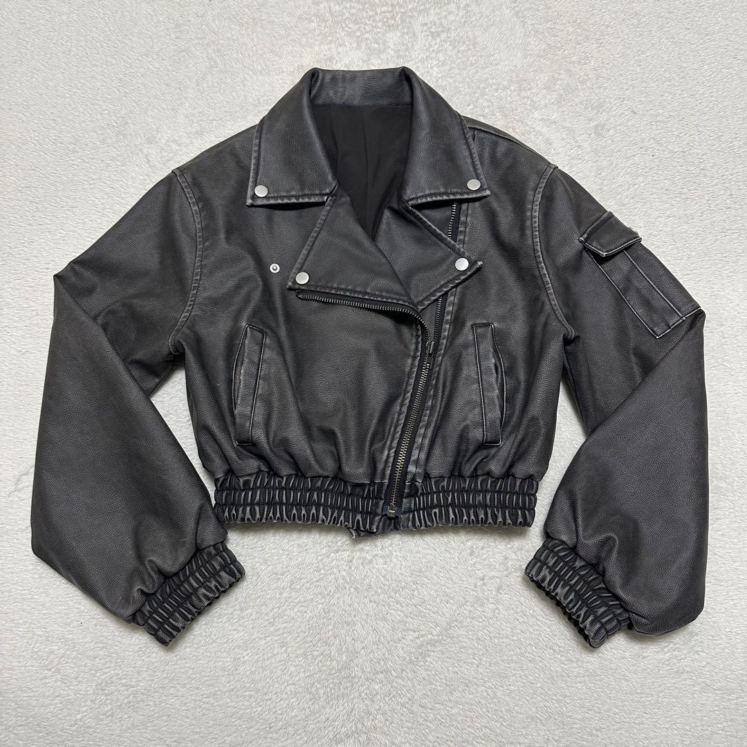 美品　Darich ダーリッチ アンティークレザーライダースジャケット