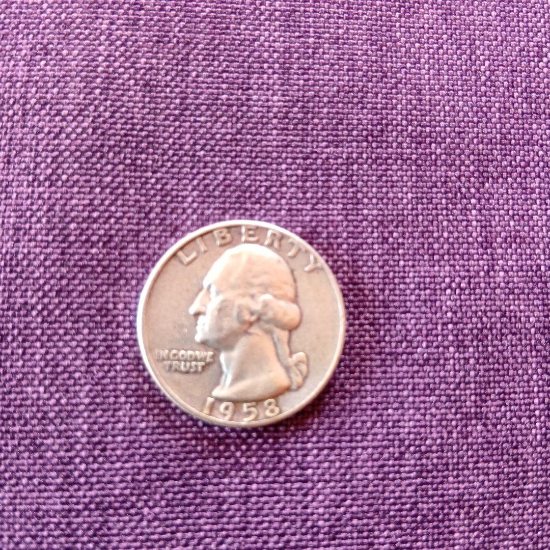 1958年 ワシントン・クォーターダラー 4枚セット