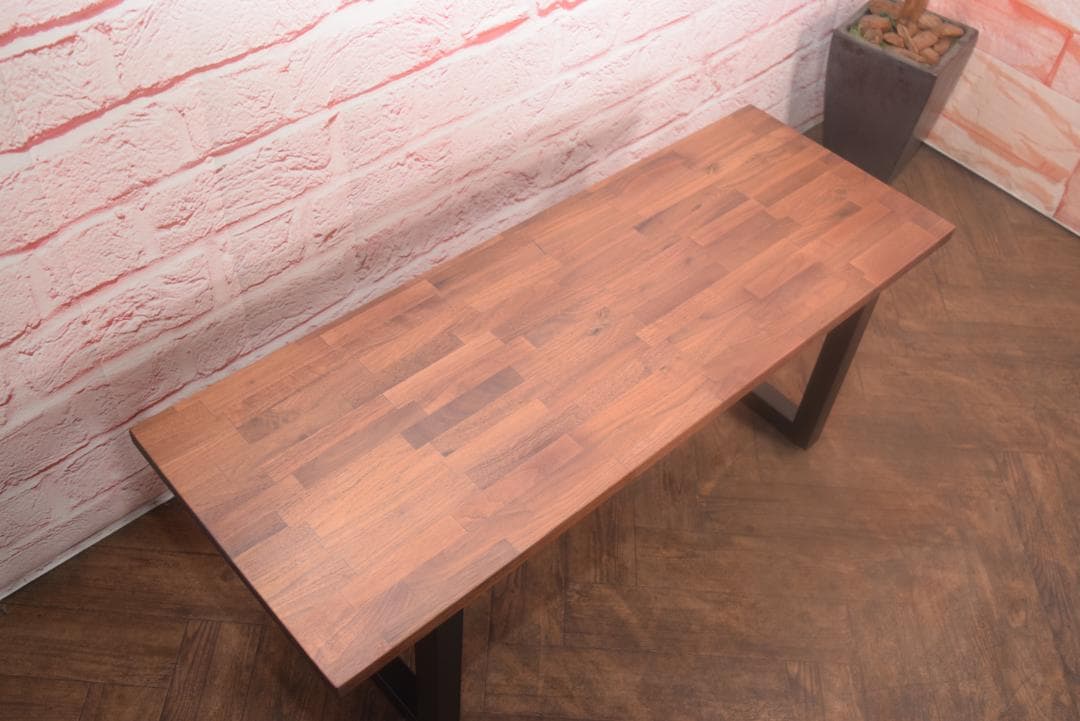 新品 TIMELESS CRAFT 目黒通り ウォールナット ソリッド ベンチ