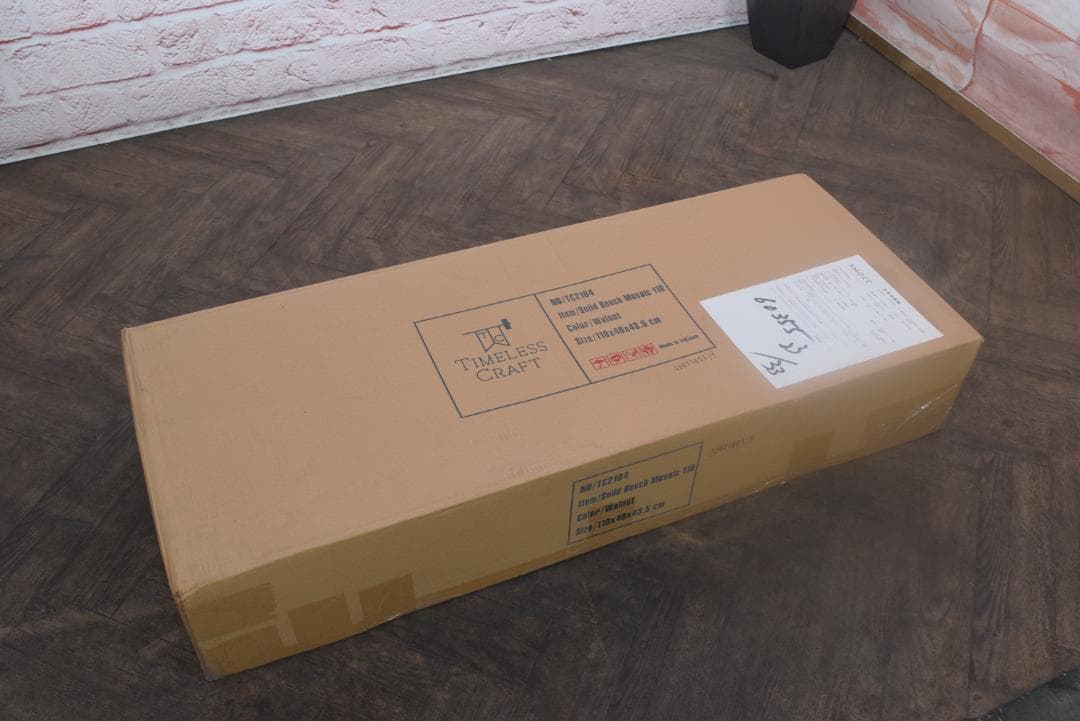 新品 TIMELESS CRAFT 目黒通り ウォールナット ソリッド ベンチ