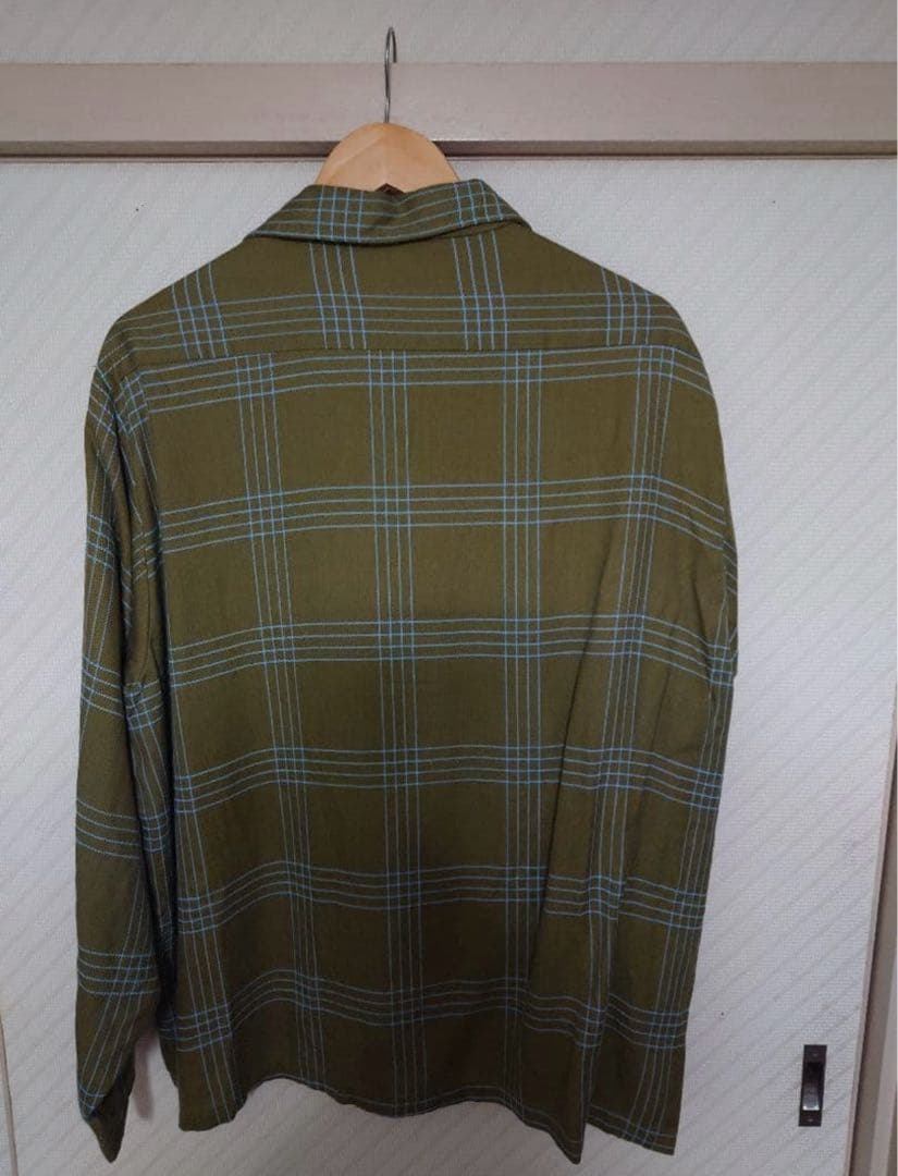 Sears レーヨンオープンカラーシャツ　XL 17ハーフ　ヴィンテージ