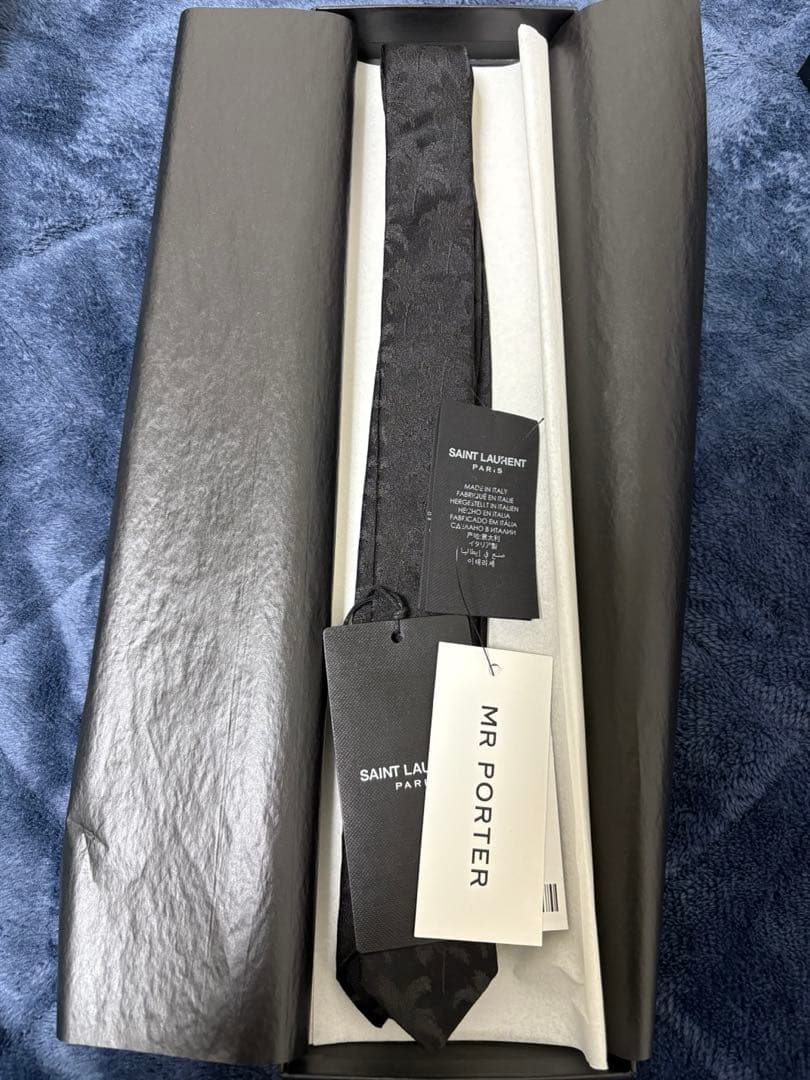 SAINT LAURENT ブラック ネクタイ