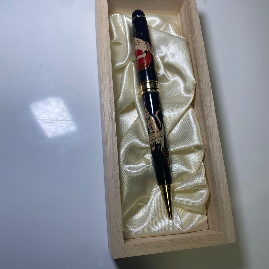 新品・未使用✨　輪島塗 蒔絵　ボールペン 黒 金色装飾　G20大阪サミット採用