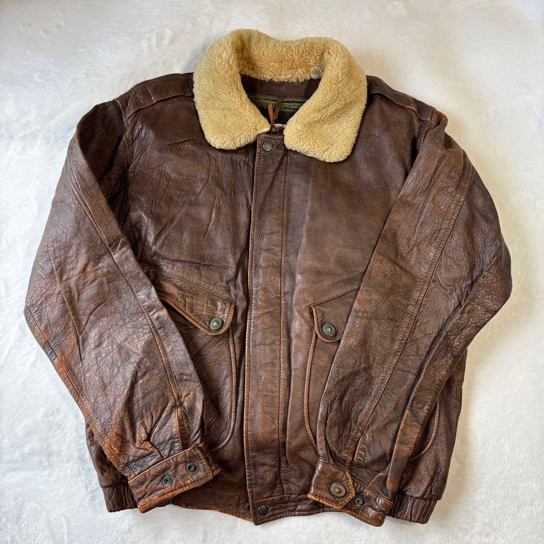 90s 本革 ハーレーダビッドソン G-1 A-2フライトジャケット 44 XL