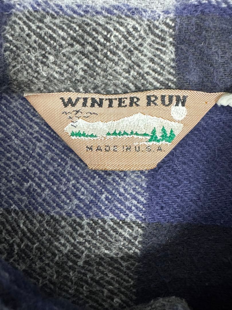 WINTER RUN USA製 L ヘビネル 三角タグ 80s vintage