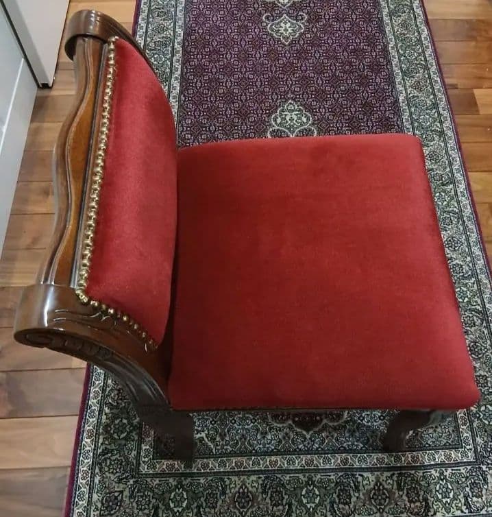 クラシックデザイン 木製猫脚スツール