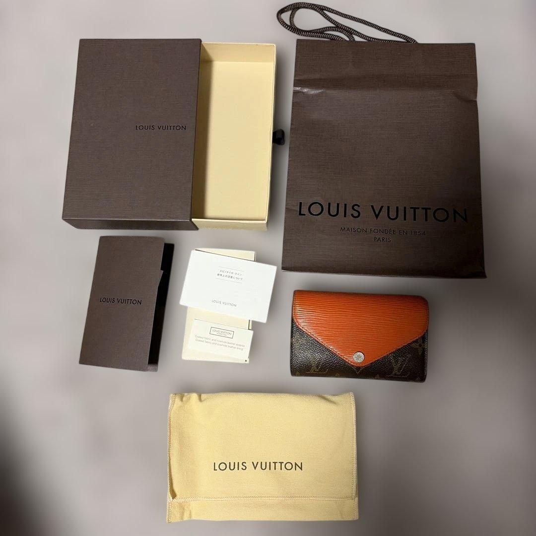 ルイヴィトンポルトフォイユ マリールー コンパクト ピモン モノグラム エピ