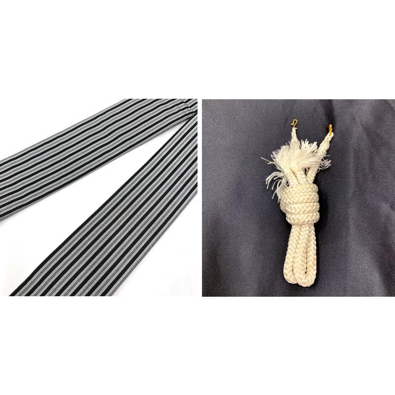 504ab14■七五三 五歳 着物&羽織&袴&角帯 五つ紋 兜■状態良好