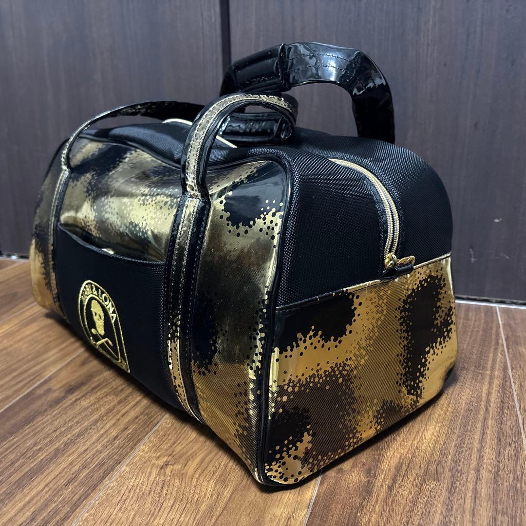 【ほぼ未使用】MARK & LONA ボストンバッグ ゴールド