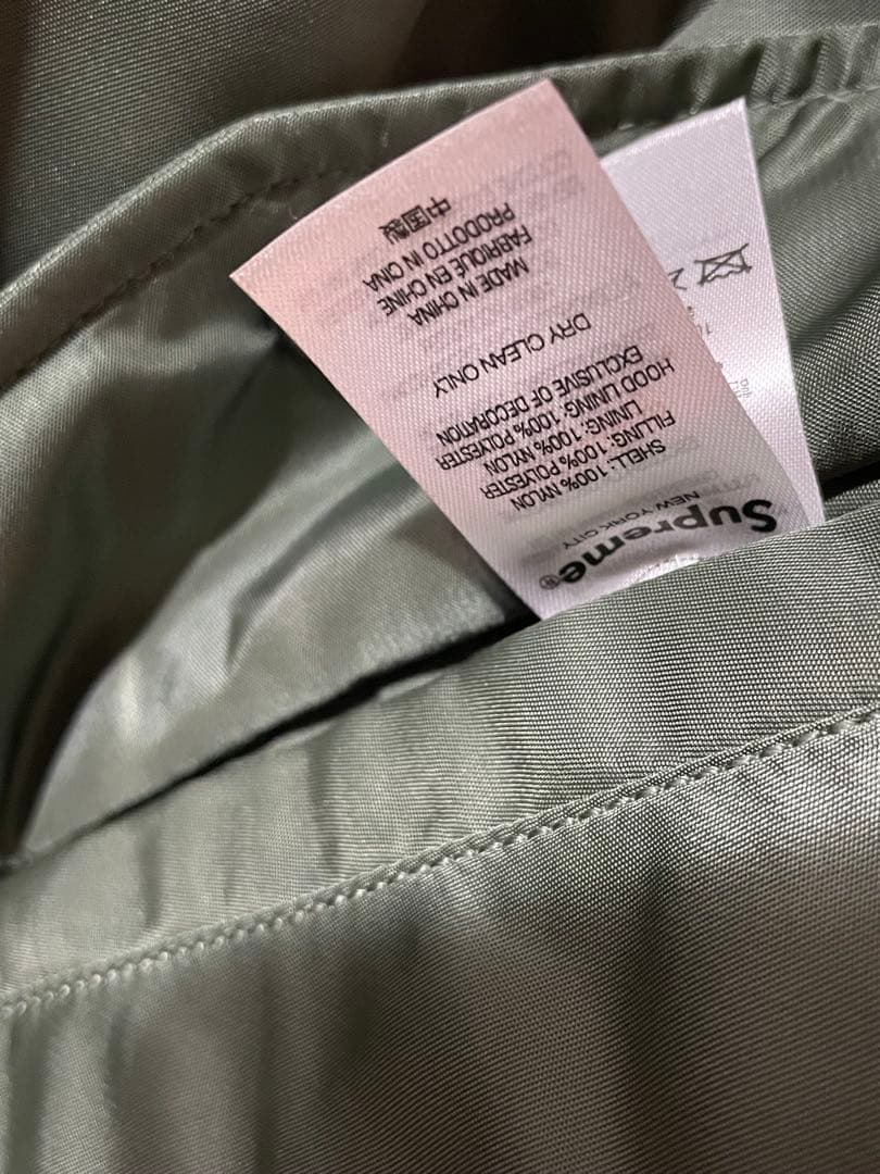 極美品）Supreme 21AW Hooded MA-1 Olive