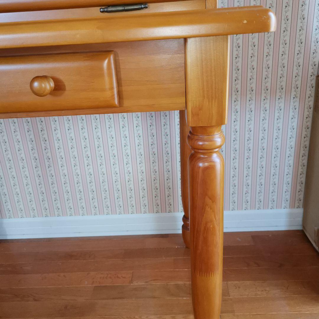 天然木　ライティングビューロー デスク 学習机 カントリー