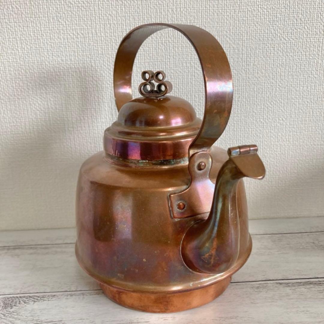 希少 ヴィンテージ 銅製 ケトル やかん 北欧 雑貨 コッパー スウェーデン製