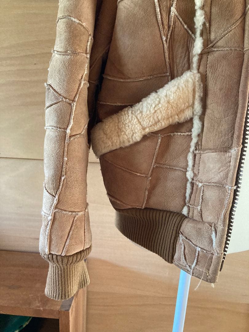 McCampbell マッキャンベル　パッチワーク　リアルムートン　ジャケット