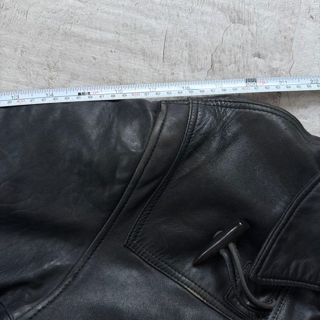 90s GAINSBOUR レザージャケット　レザーダッフルコート　サイズ38