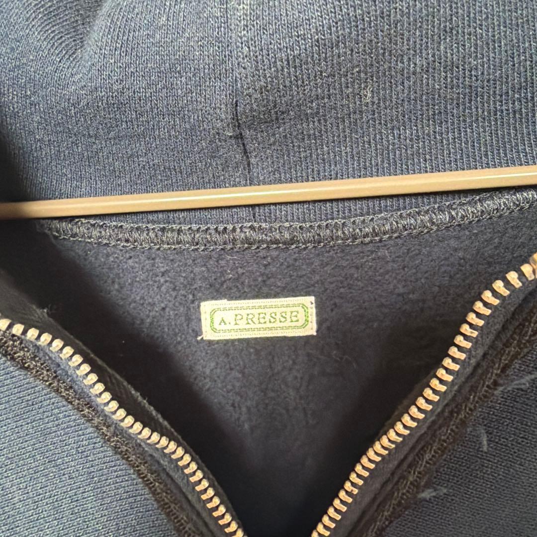 ホ*ト様 A.PRESSE Vintage Half Zip Sweat Hoo