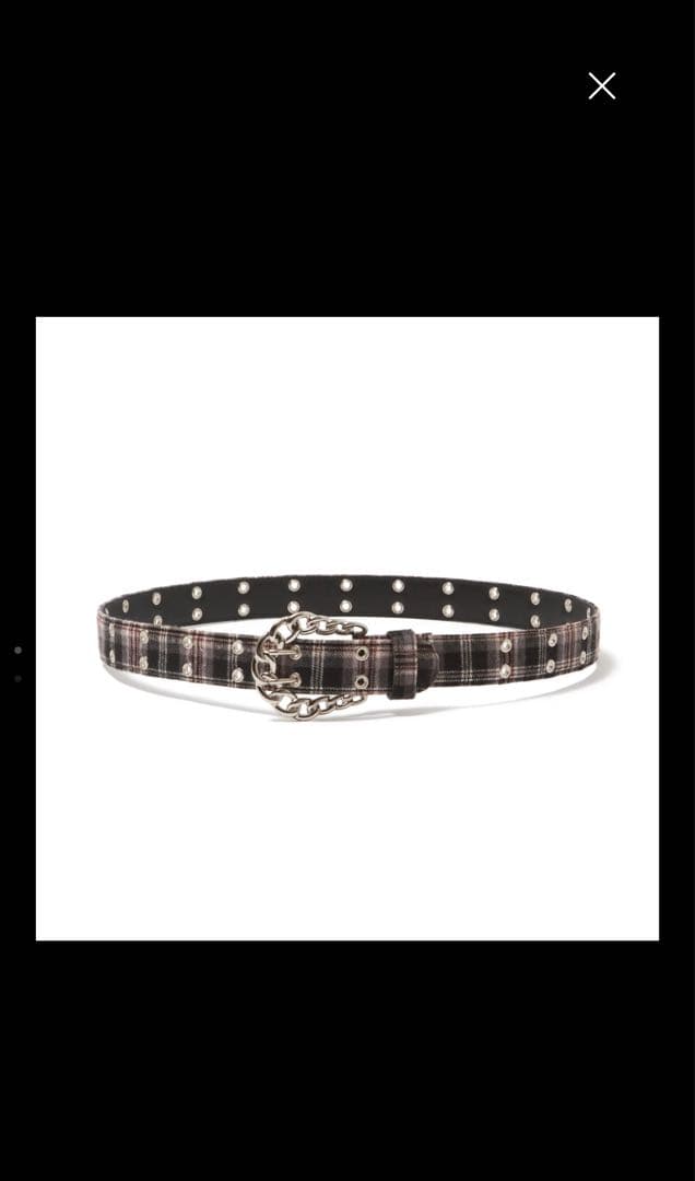 AFB FLANNEL CHECK BELT BLACK Mサイズ