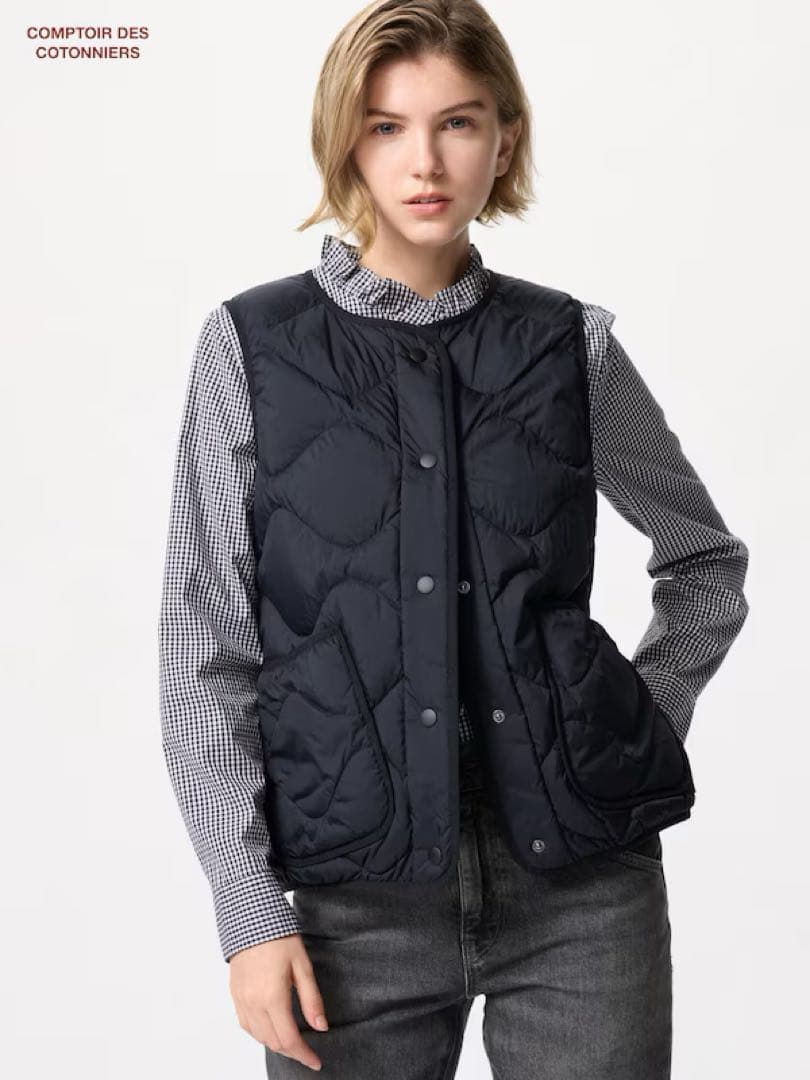 コントワーデコトニエ　ウルトラライトダウンベスト ユニクロ