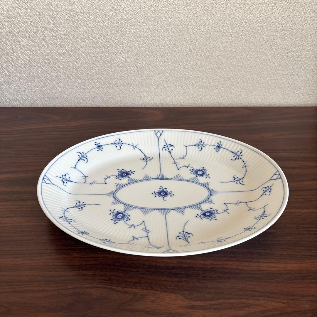 ロイヤルコペンハーゲン ブルーフルーテッド プレイン オーバルプレート 1枚