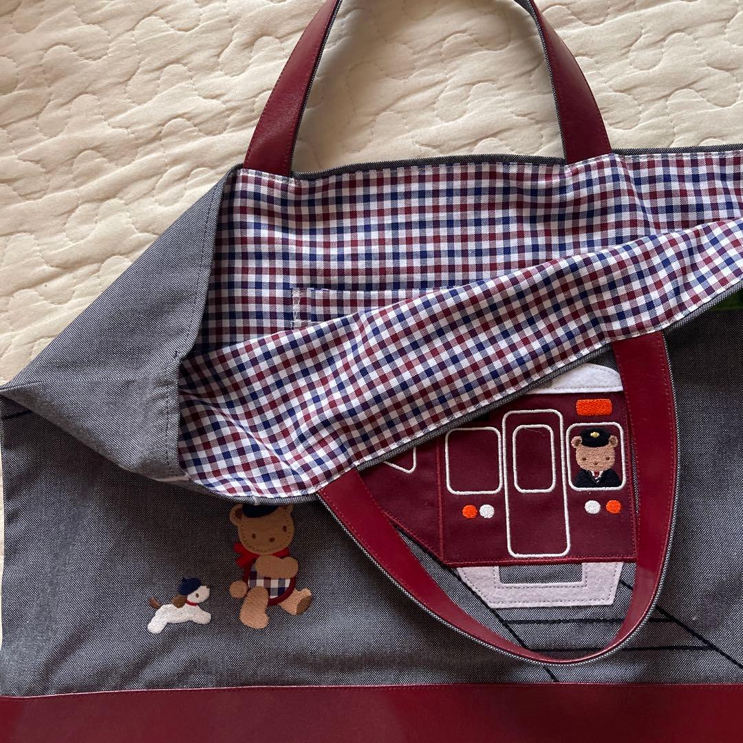 【美品】familiar 阪急電車コラボ レッスンバック