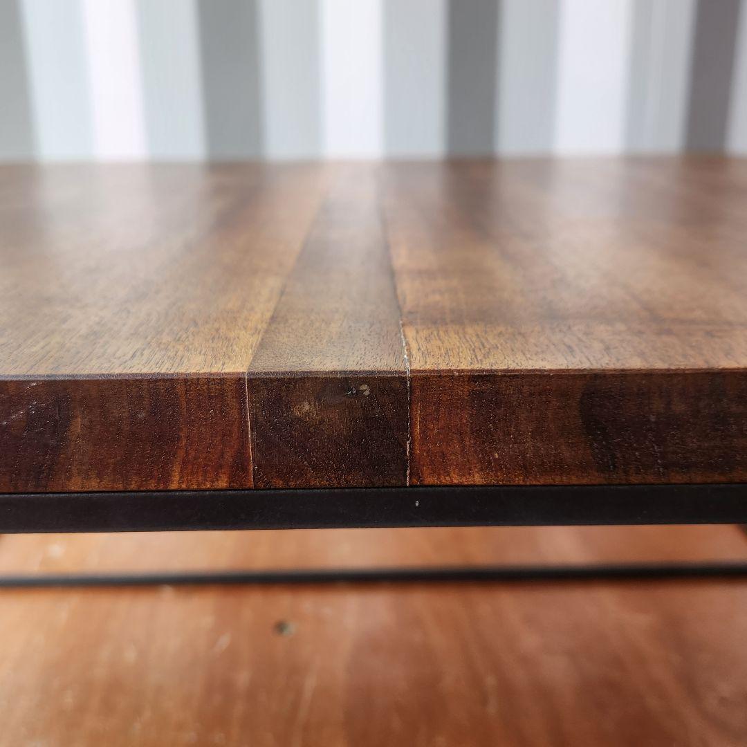 オーダー家具　無垢材　アイアン　ローテーブル　センターテーブル　75cm