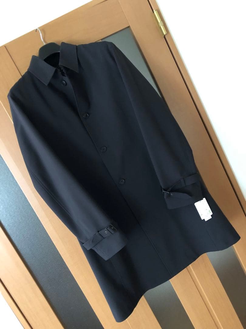 ★AOKI★未使用★ストレッチステンカラーコート黒無地 ★MAJI★3L★成人式