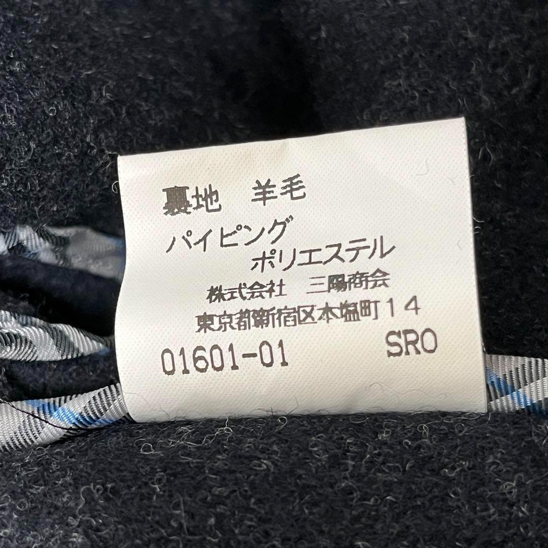 【美品】バーバリー ダッフルコート ノバチェック トグル ロング丈 アンゴラ 黒