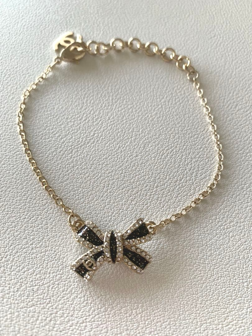 シャネル リボンチャーム　ブレスレット