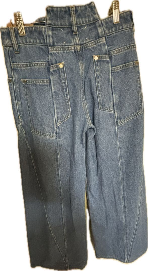 メゾンマルジェラ Décortiqué 再構築 パネル デニム ワイド 38