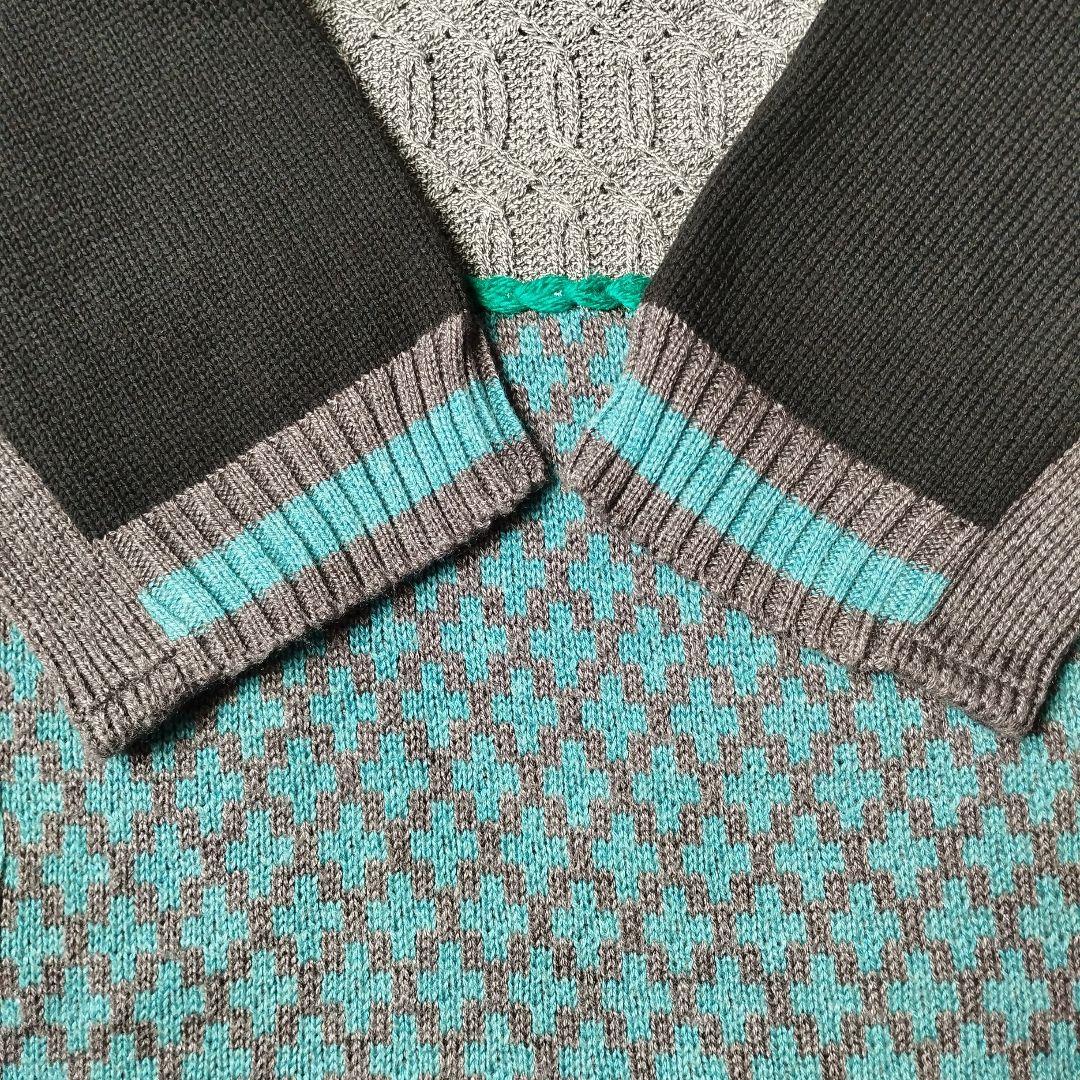 OLLEBOREBLA アルベロベロ　パッチワークニット セーター　ぶたさん　豚