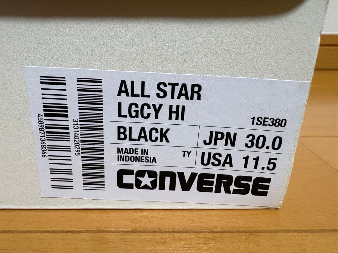 converse lgcy 11.5 30cm 黒 ct70 addict