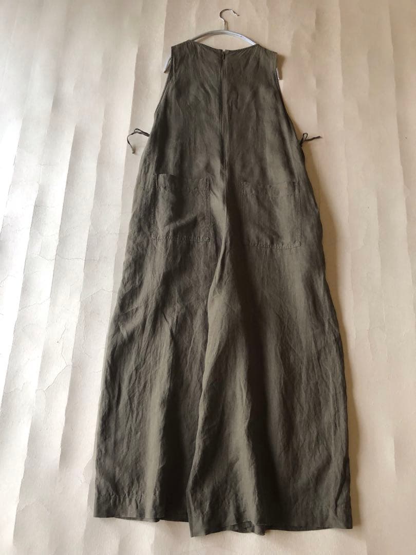 ビームス取扱♪ティッカ上質リネン100%ゆったりワイドパンツオールインワン♪