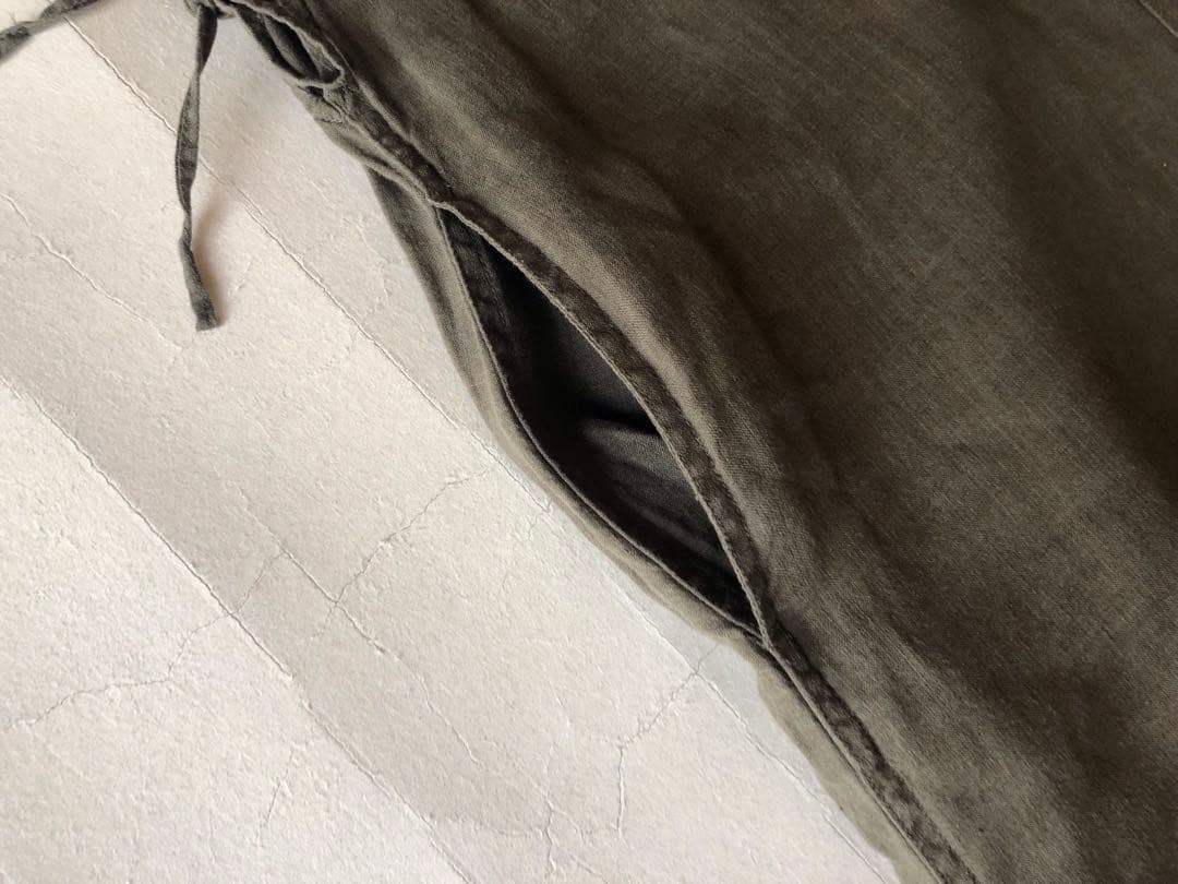 ビームス取扱♪ティッカ上質リネン100%ゆったりワイドパンツオールインワン♪