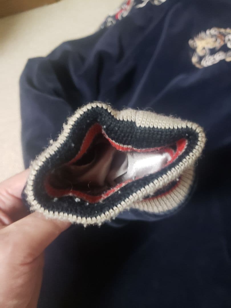 希少 ヒューストン リバーシブル スカジャン 別珍 ベロア　HOUSTON