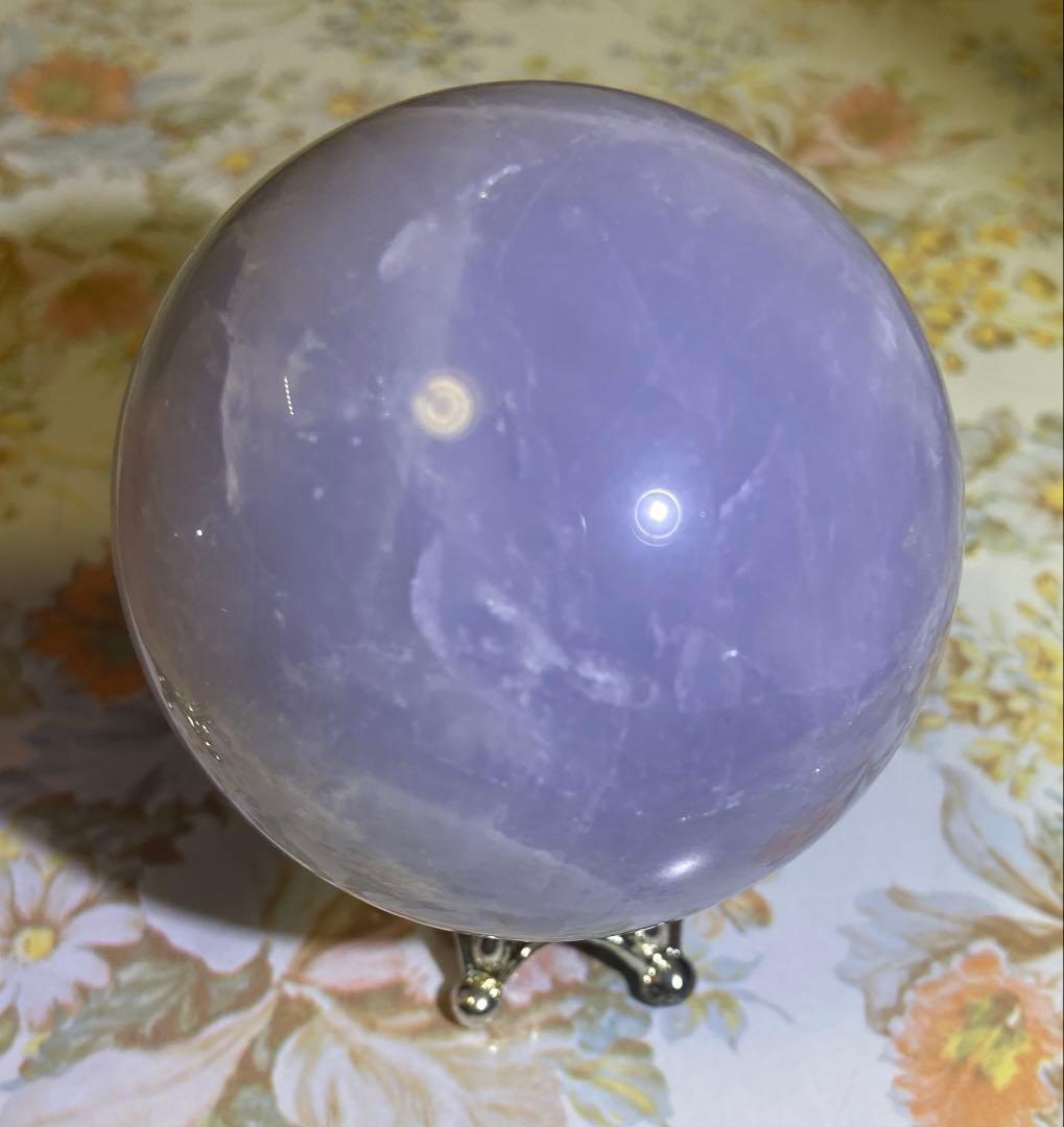 スターローズクォーツ約7cm　ブルーローズクォーツ約6cm　スフィア　セット