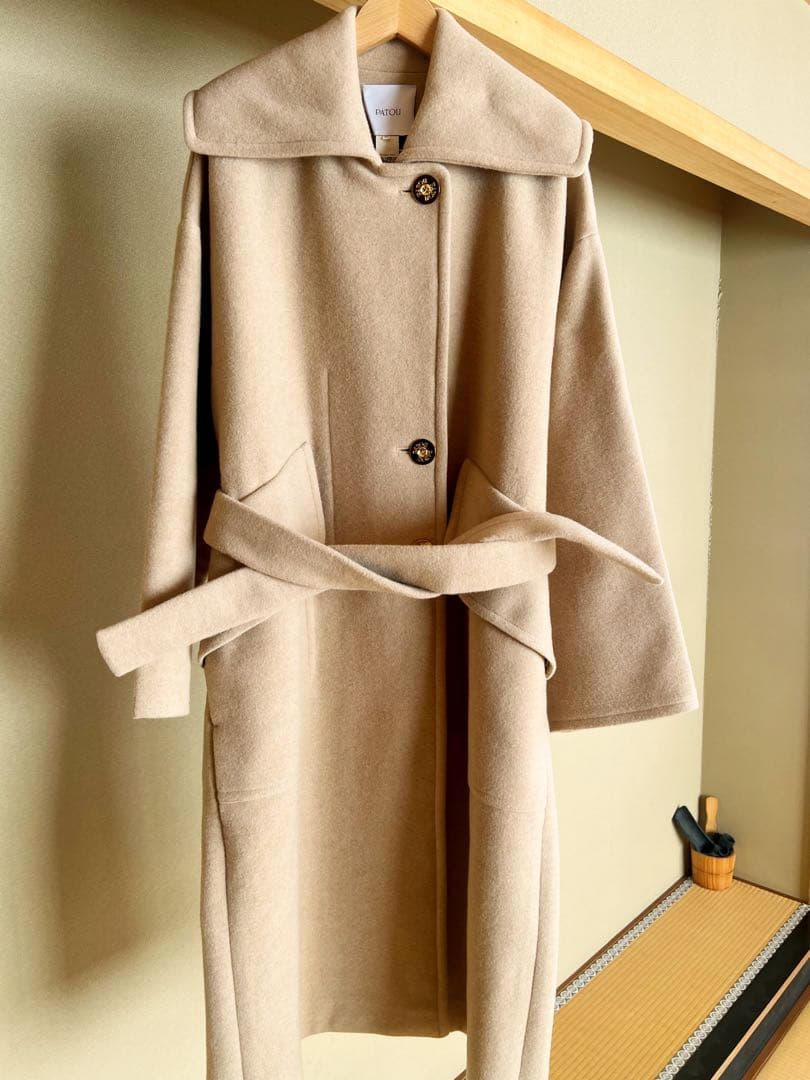 【試着のみ新品同様】PATOU パトゥ ウールコート 36 ベージュ