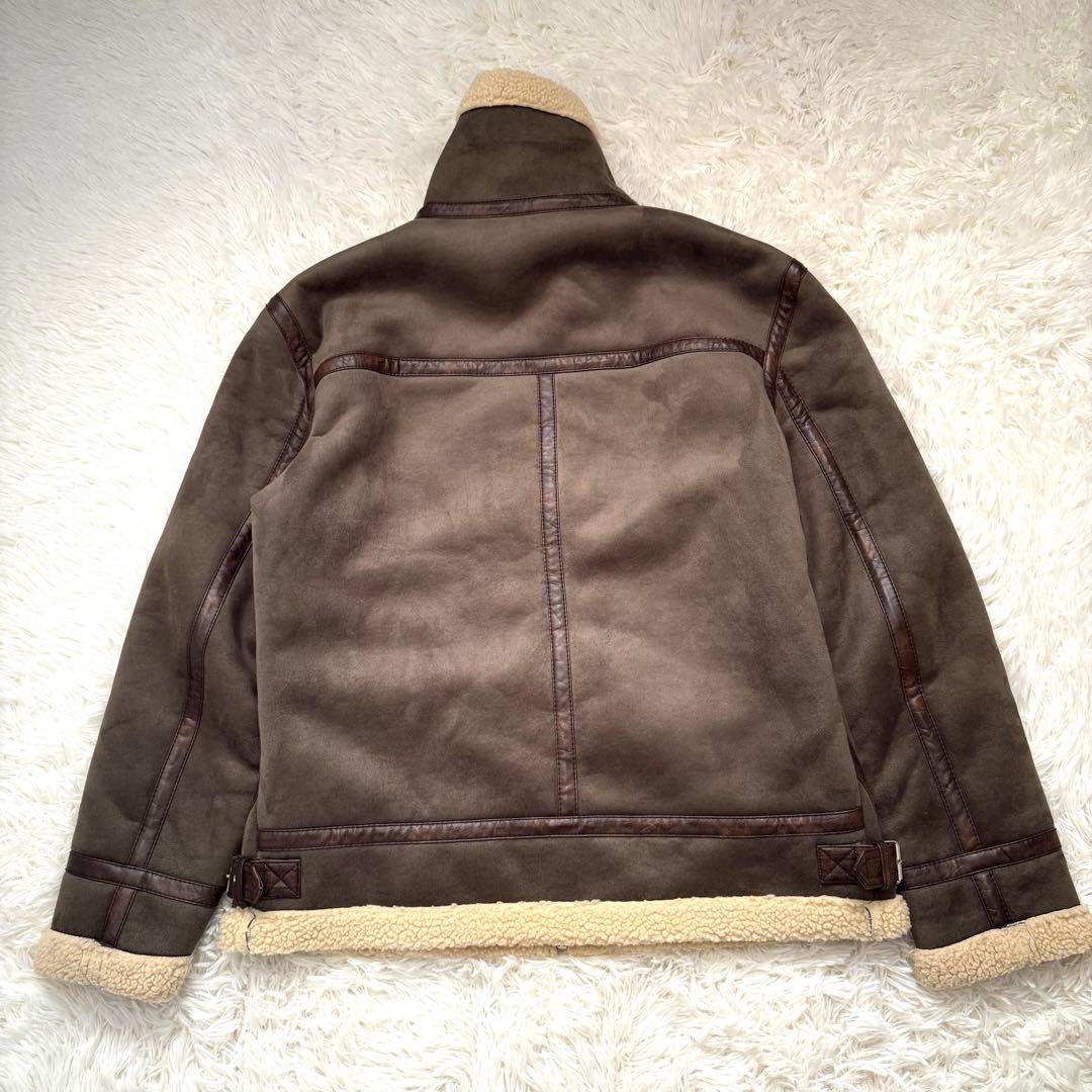 【美品】ZARA B-3 フライトジャケット ムートン L カーキ