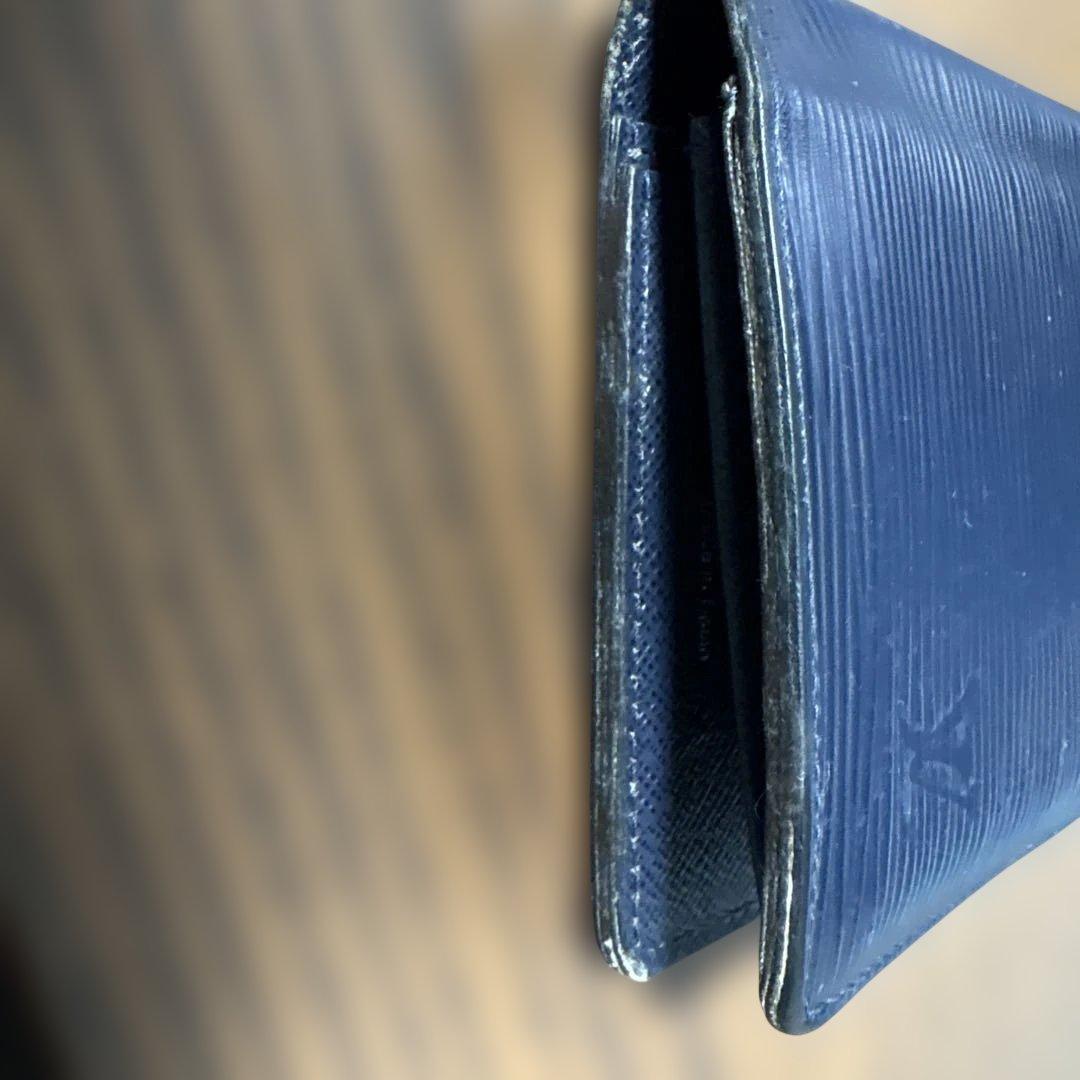 LOUIS VUITTON ネイビー 二つ折り財布