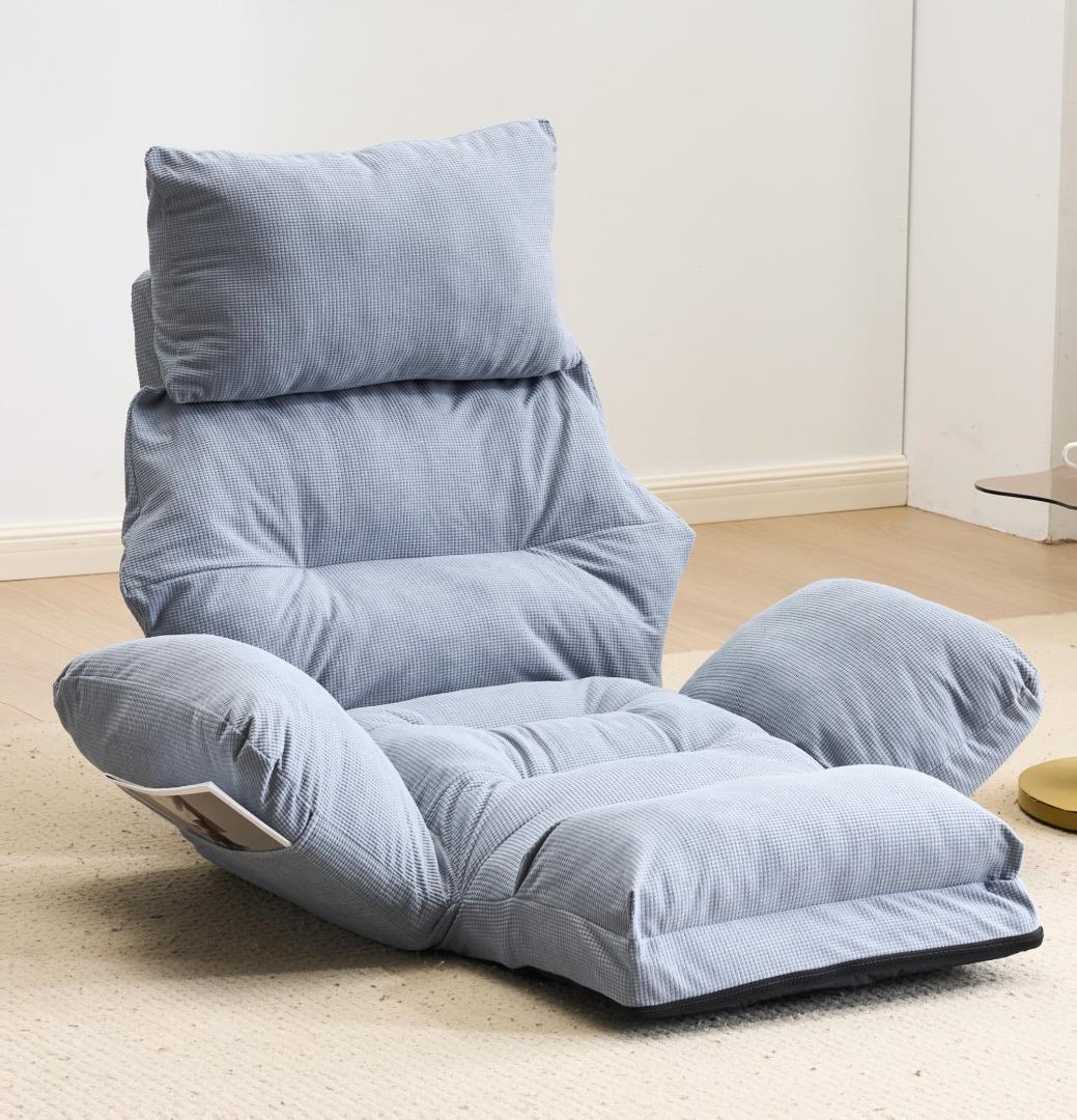 【新品】6段調整 幅160cm 折りたたみ式1人用ソファベッド