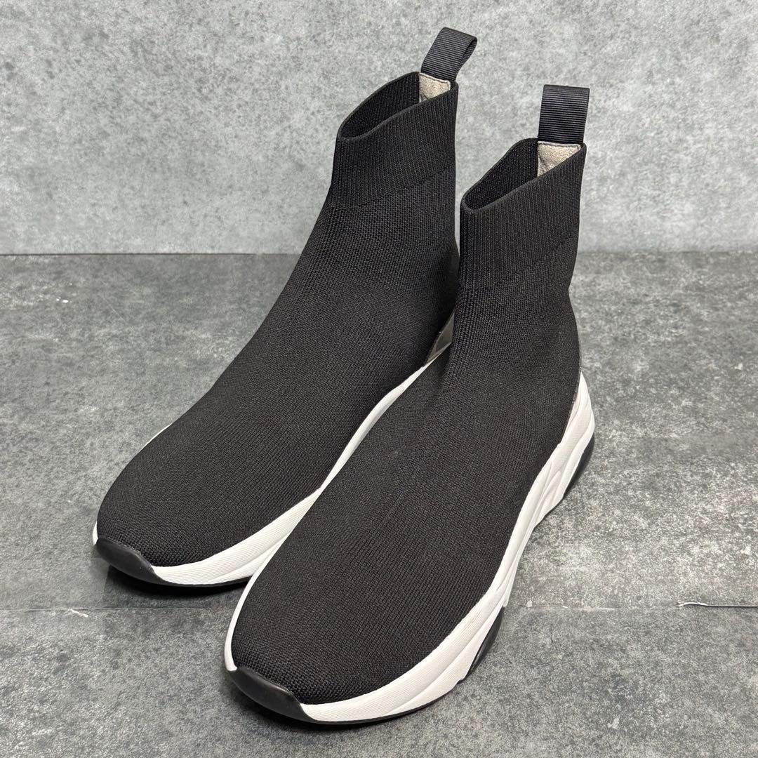 【新品】+diana 軽量ニットソックススニーカーブーツ 厚底 23.5cm