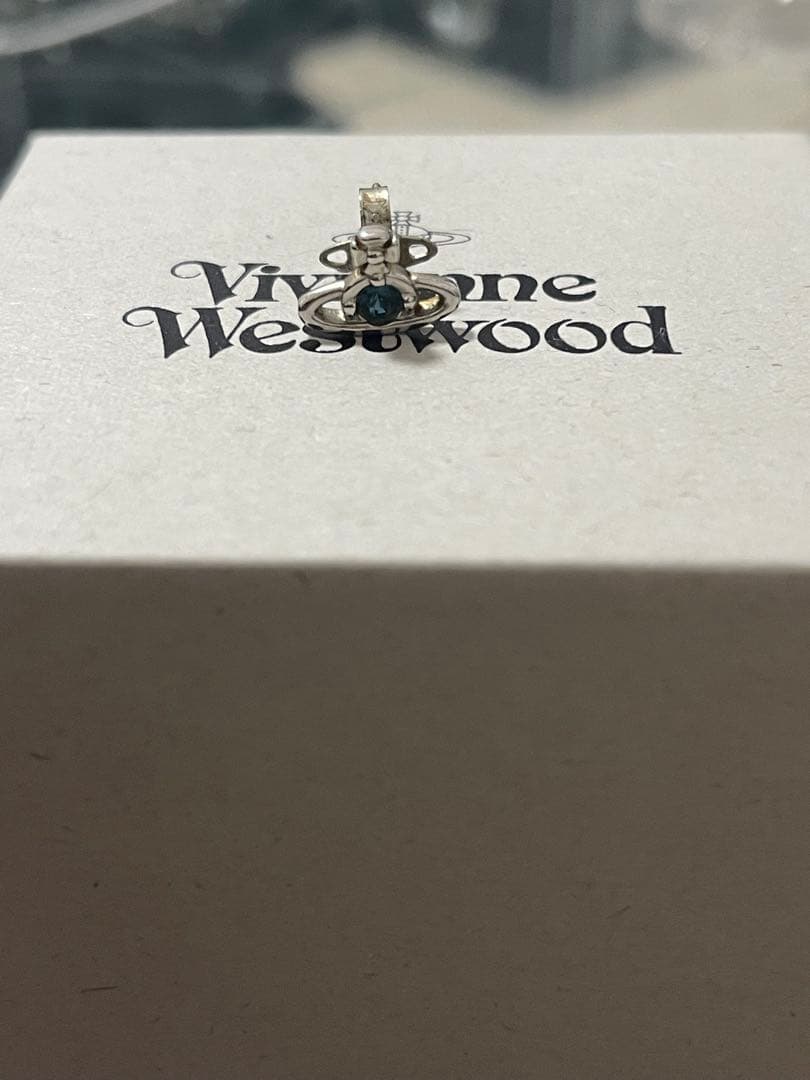 Vivienne Westwood アクアマリン シルバー ピアス