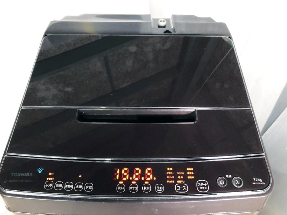 宅内搬入★分解洗浄済★東芝 12kg 洗濯機【AW-12XD9-T】G27F