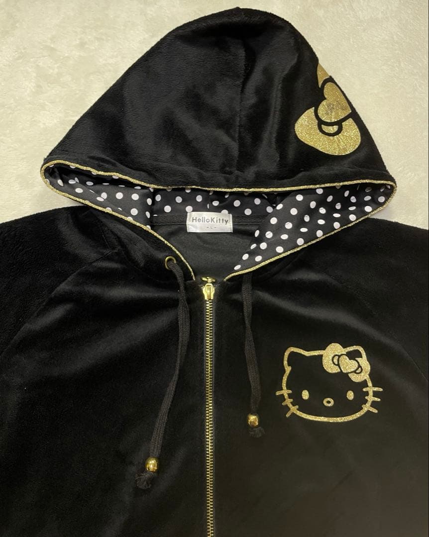 hello kitty ハローキティ　y2k パーカー セットアップ　ベロア