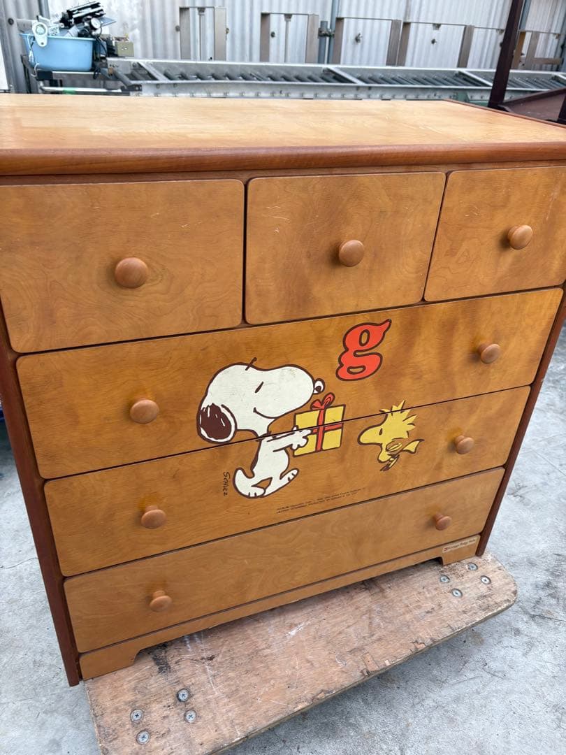 レトロでかわいいタンス　ピーナッツ　スヌーピー　タンス