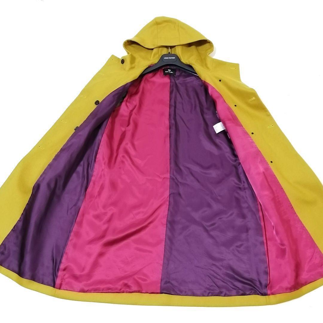 美品✨ポールスミス　ダッフルコート　フード　42　大きいサイズ　イエロー　ダブル