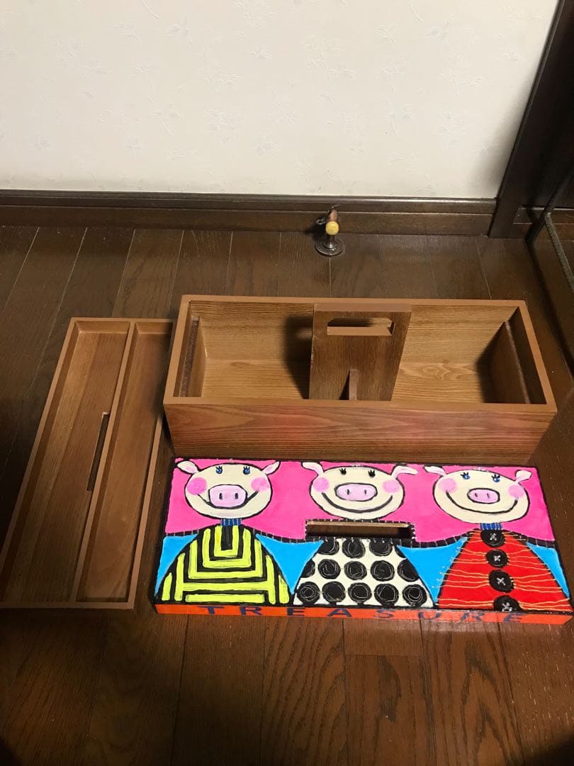 お値下げ　アルベロベロオンリーワン 多目的ボックス他　ぶたさんペイント　美品