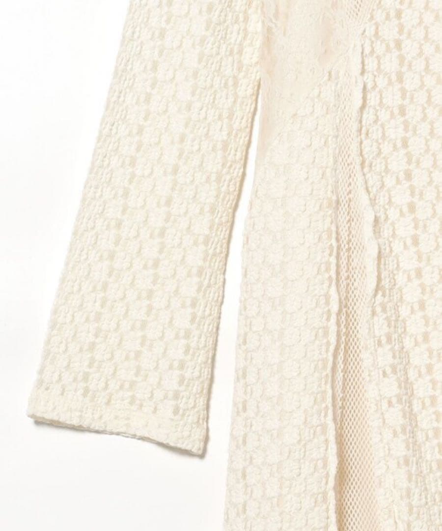 Ray BEAMS レース キリカエ メッシュ ワンピース