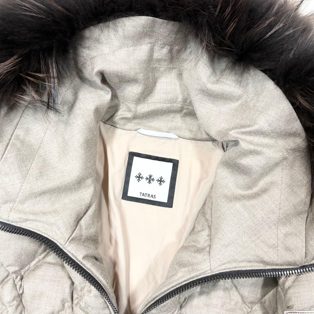 ☆TATRAS タトラス ダウンコート VITTORIA ファー ベルト付き