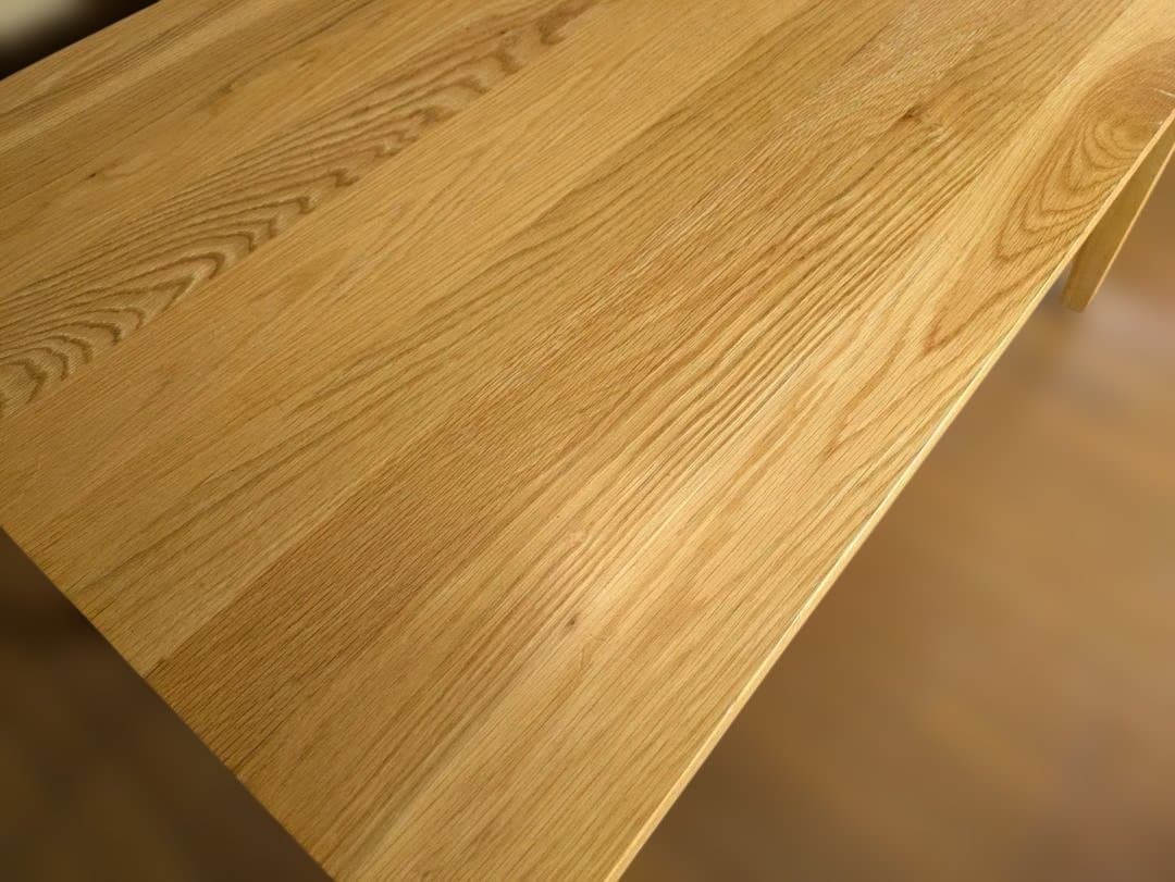 60046　無印良品　無垢材テーブル　オーク材　幅140㎝